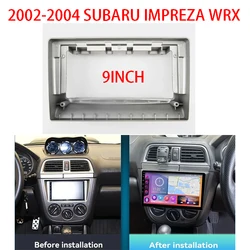SUBARU Impreza WRX 2002-2004 대시 키트용 자동차 페시아 라디오 패널, 페시아 콘솔 베젤 어댑터 플레이트 트림 설치, 9 인치