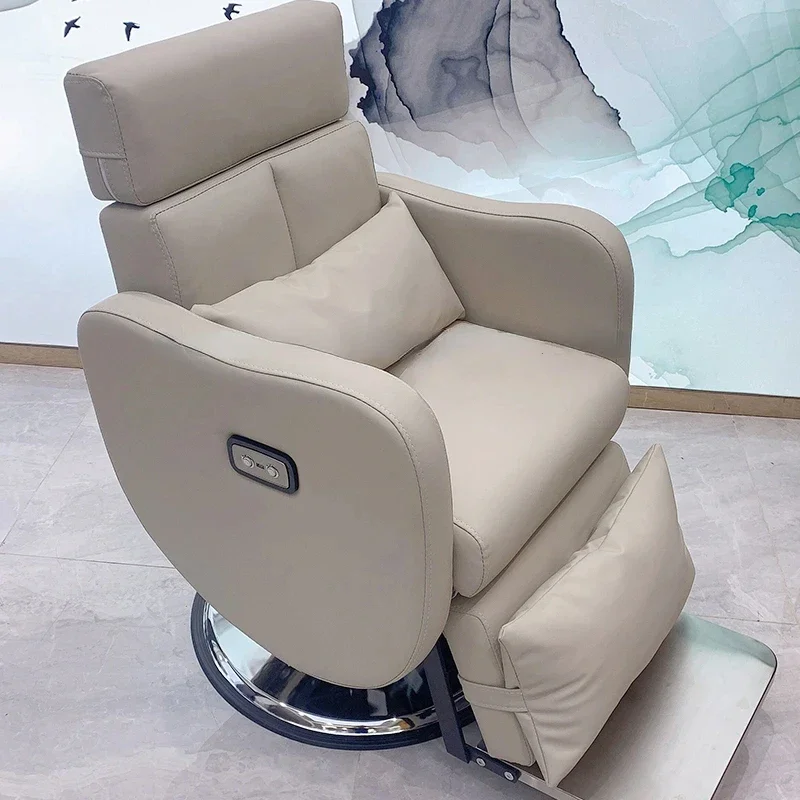 Recliner Spa Barber Chairs Pedicure Cosmetic Luxury Ergonomic Barber Chairs Salon Commercial Cadeira Barbeiro Furniture SR50BC