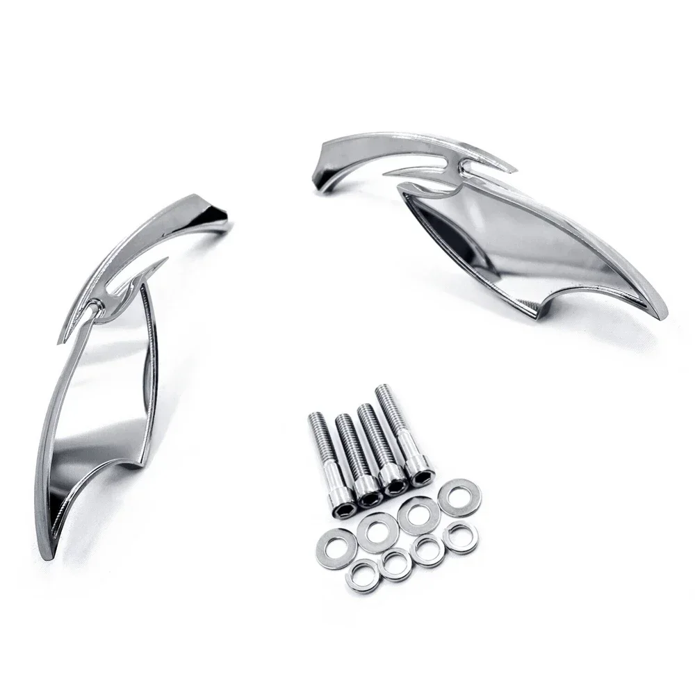 يصلح لجميع الدراجات النارية أو الدراجة إذا كانت تستخدم القياسية 8 مللي متر/100 مللي متر جبل ويندي للمقهى المتسابق هوندا يامها سوزوكي الجانب الرؤية الخلفية #4