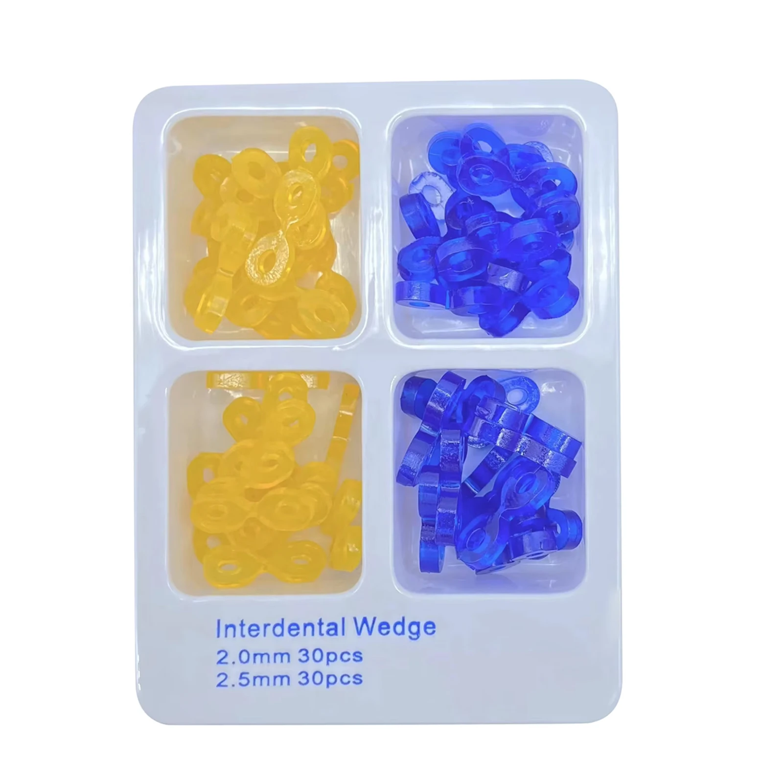 60Pcs Autoclavable Dental Elastic Rubber Fixing Wedges Matrix Matrices Dam Composite for Dentistry Lab Dental Matrices