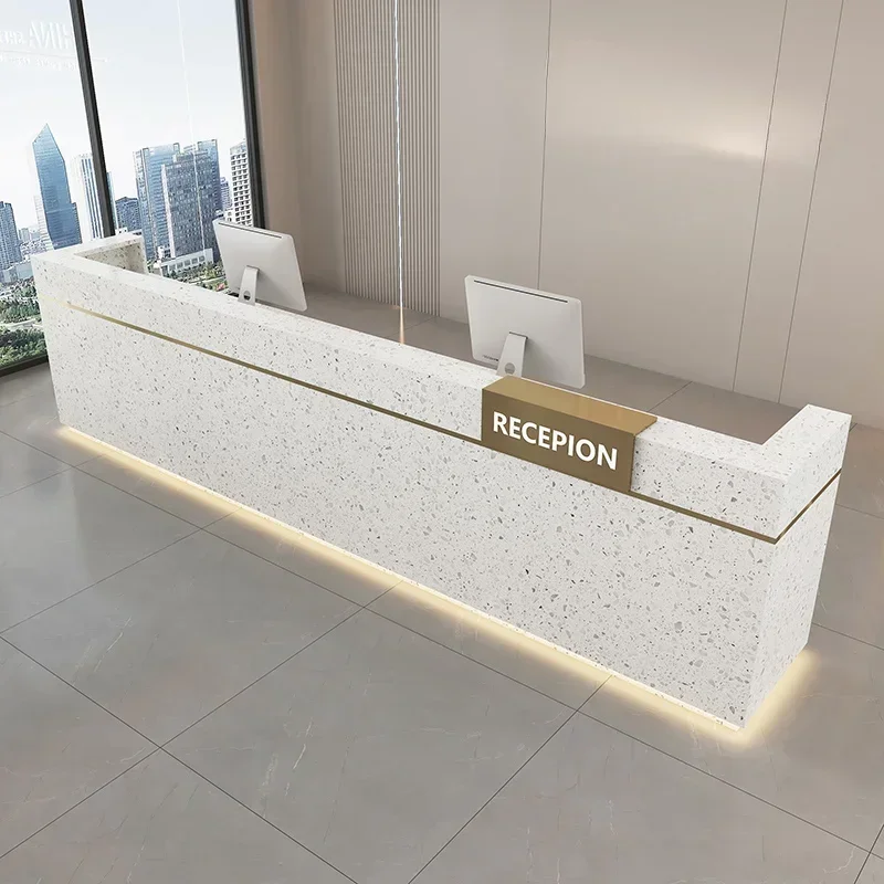Italian Style Clothing Shop Reception Desks Beauty Salon Designer Simplicity Reception Desks Hotel Furniture Receptionen HBRD