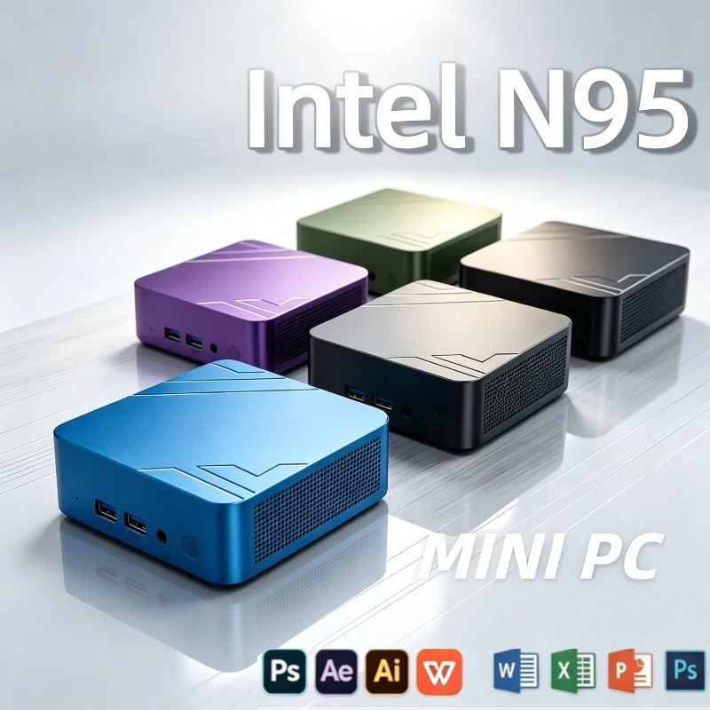 New Intel Core N95 Mini PC Compact 16GB BLarge SSD4K Display WiFi6 BT5.2 Multifunctional Office Gaming Mini Computer Device