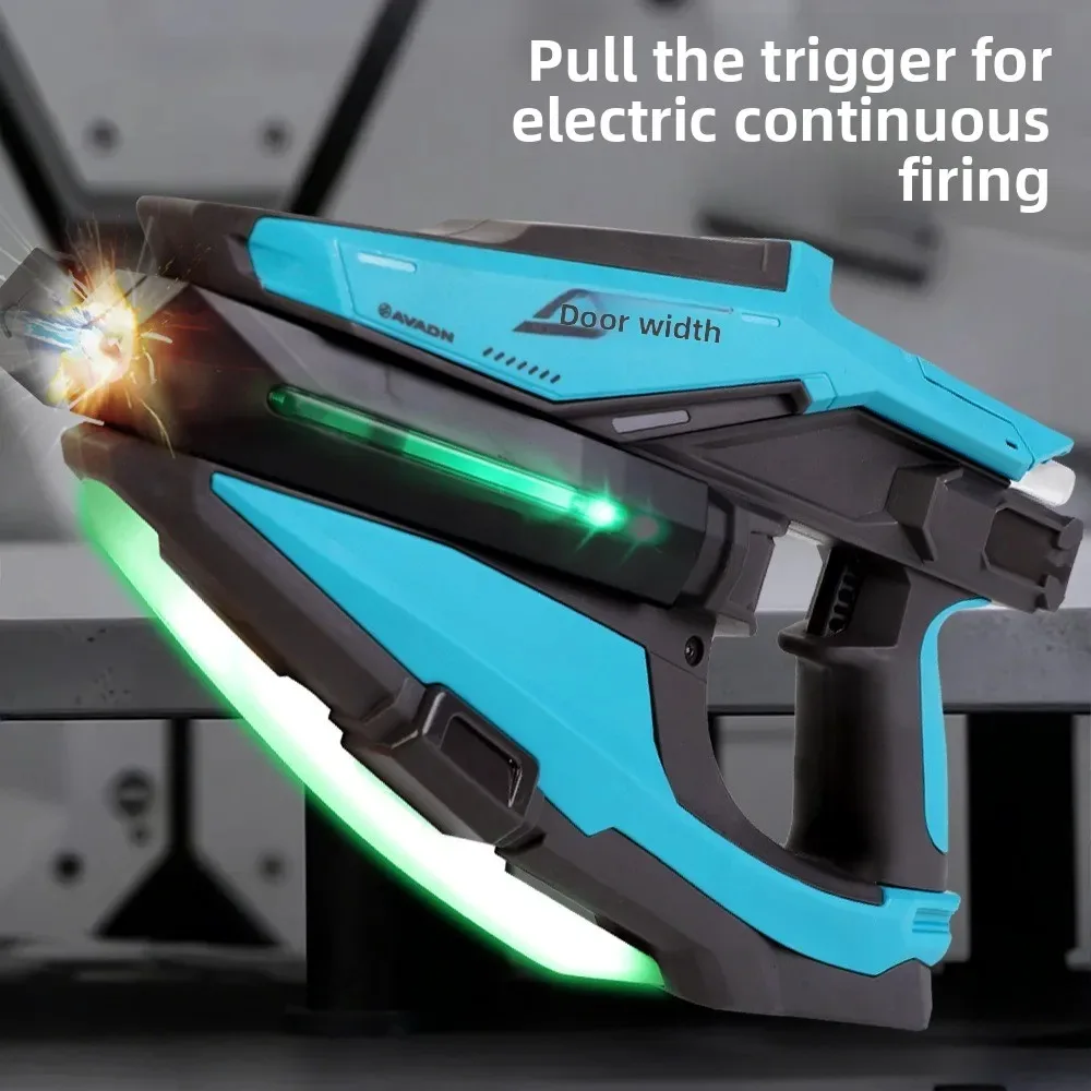 Flash Tomahawk 2026 Electric Water Blaster Auto Continuous Burst Simulated Recoil Linkage Squirt Gun Ideal Toy For Water
