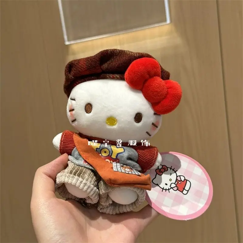 10 cm Hello Kitty Kawaii Sanrio Pluche Pop Tas Accessoires Decoratie Leuke Cartoon Anime Student Rugzak Meisjes Geschenken Zacht Speelgoed