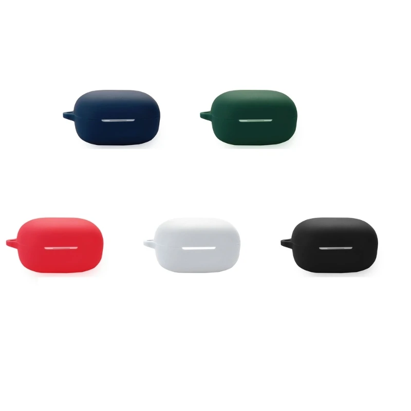 سماعة أذن مقاومة للصدمات غطاء صديق للبشرة لـ QCY Melobuds ANC HT05 غلاف قابل للغسل واقي مانع للانزلاق كم ناعم