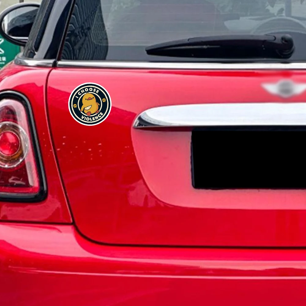 أختر العنف مضحك بطة من توبي فونسيكا ملصق لأجهزة الكمبيوتر المحمول ديكور غرفة نوم سيارة لطيف الكرتون الفن المألوف حقيبة عامة #4