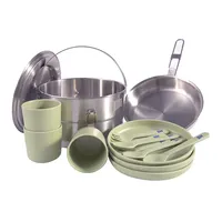 Wholesale 304 Stainless Steel Outdoor Camping Pot Excellent Houseware Cooking Cookware Set