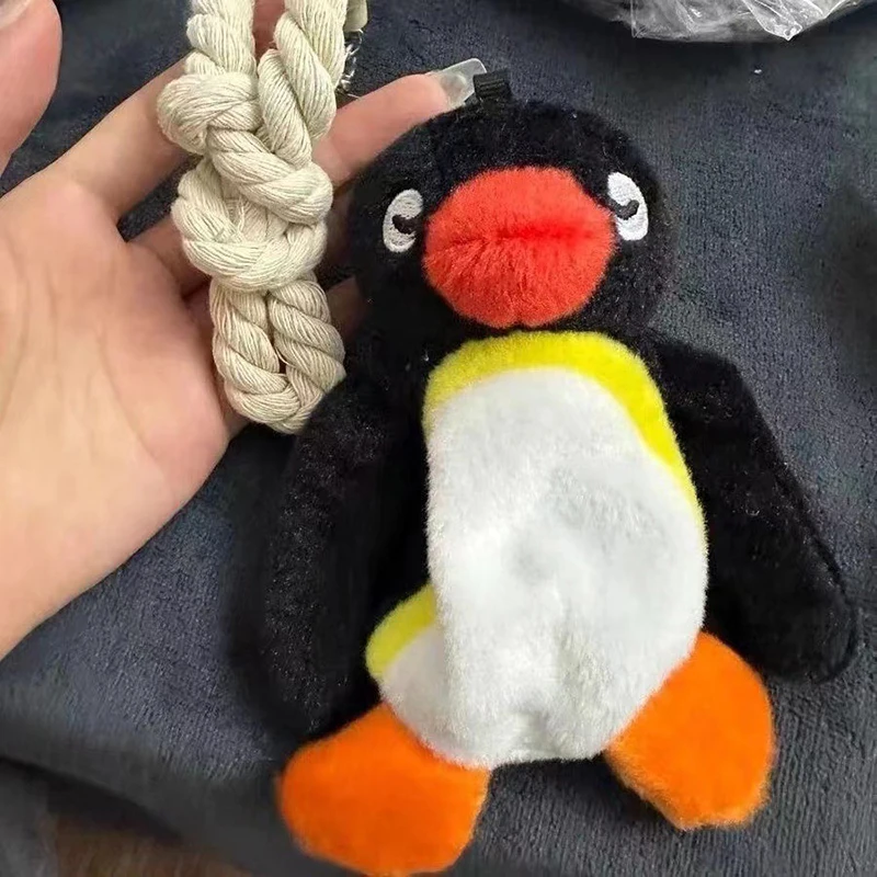 Adorável pinguim de pelúcia chaveiro bonito pinguim boneca pingente criativo animal boneca chaveiro requintado mochila decoração presentes