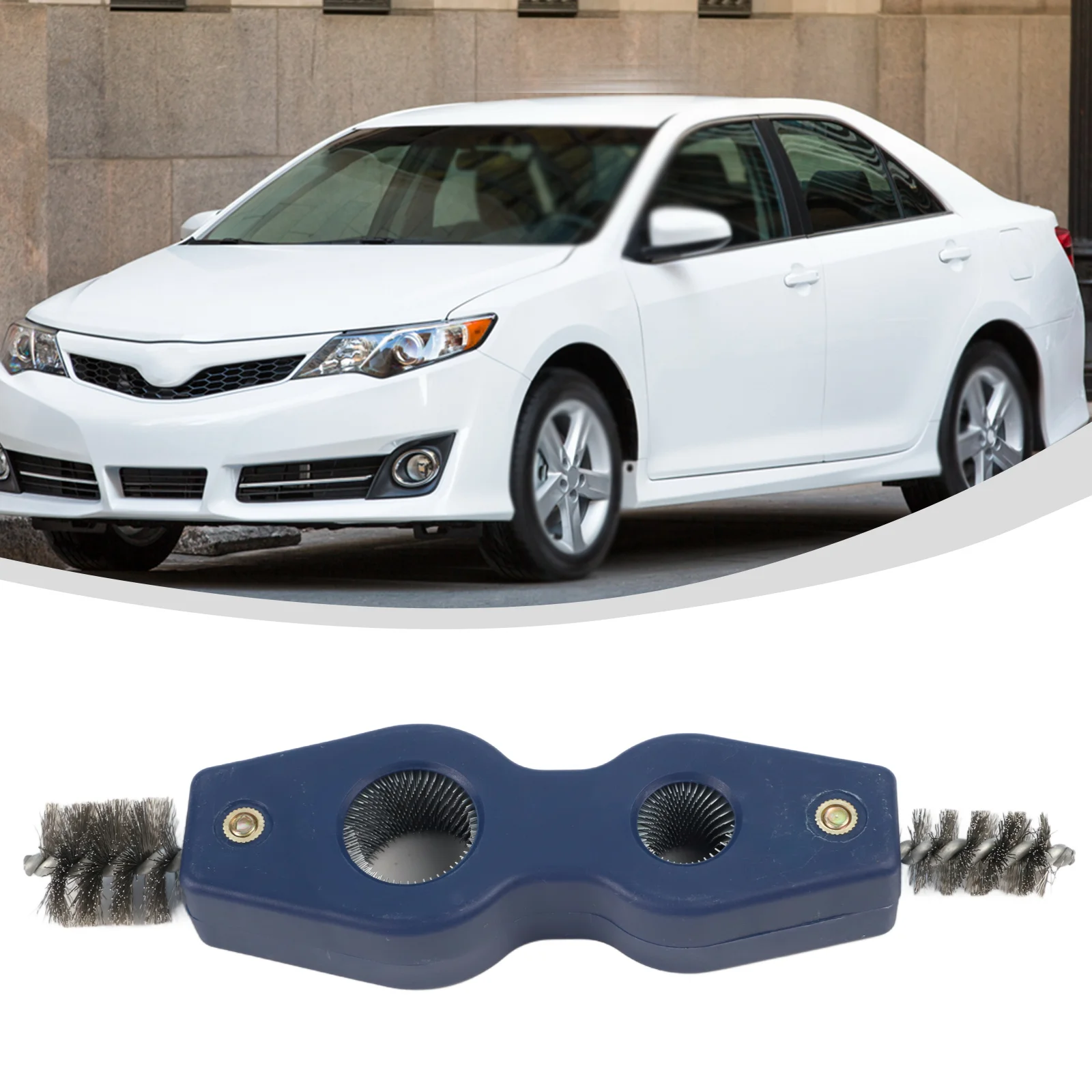 Auto Truck Battery Cleaning Brush 4 in 1 Tool for 7/8 and 5/8 Terminal Clamps Essential Accessory for Vehicle Maintenance
