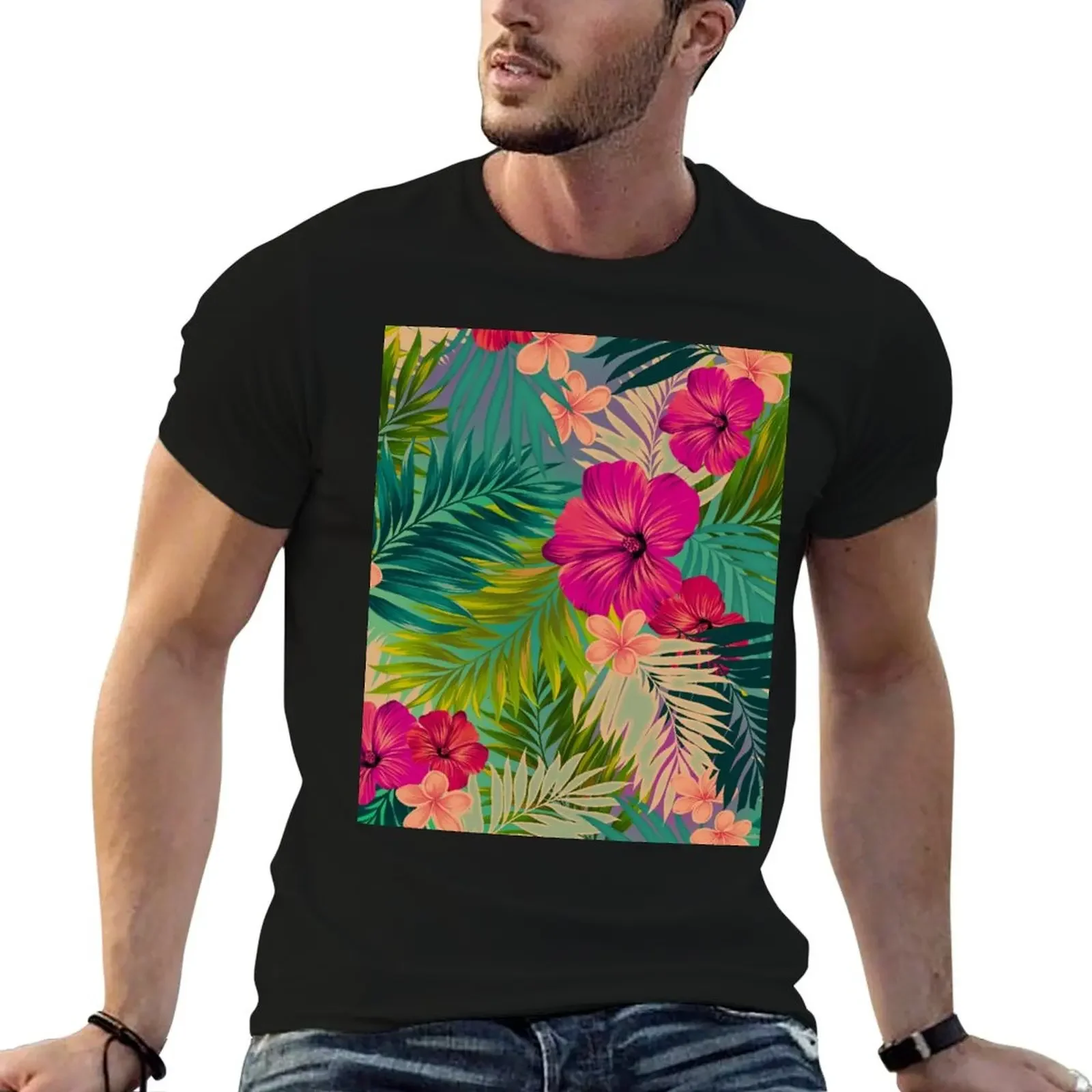 Sunset beach - hot summer tropical pattern T-Shirt quick-drying cheap stuff Men's t shirts