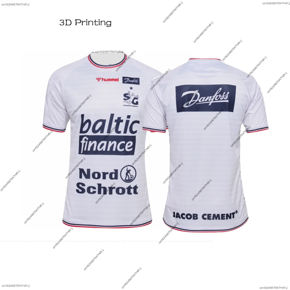 2025, neues deutsches Herren-Handball-Spezialtrikot SG Flensburg-Handewitt-Handballtrikot, schnell trocknendes und downhill-MOTOT-T-Shirt