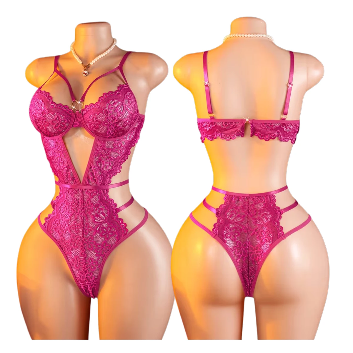 Summer New Style Sexy Lingerie Bodysuit Womens Underwear Sheer Temptation Lace Pure Desire Romantic Exclusively For Date Nights