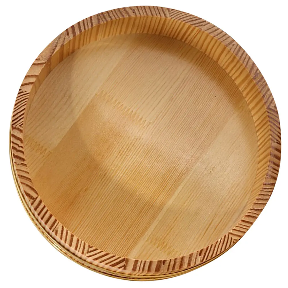 

Phnom Penh Basin Sushi Rice Bucket Wooden Mixing Bowl Lightweight Compact Storage Holder Cooling Serving Container Tub Steamer