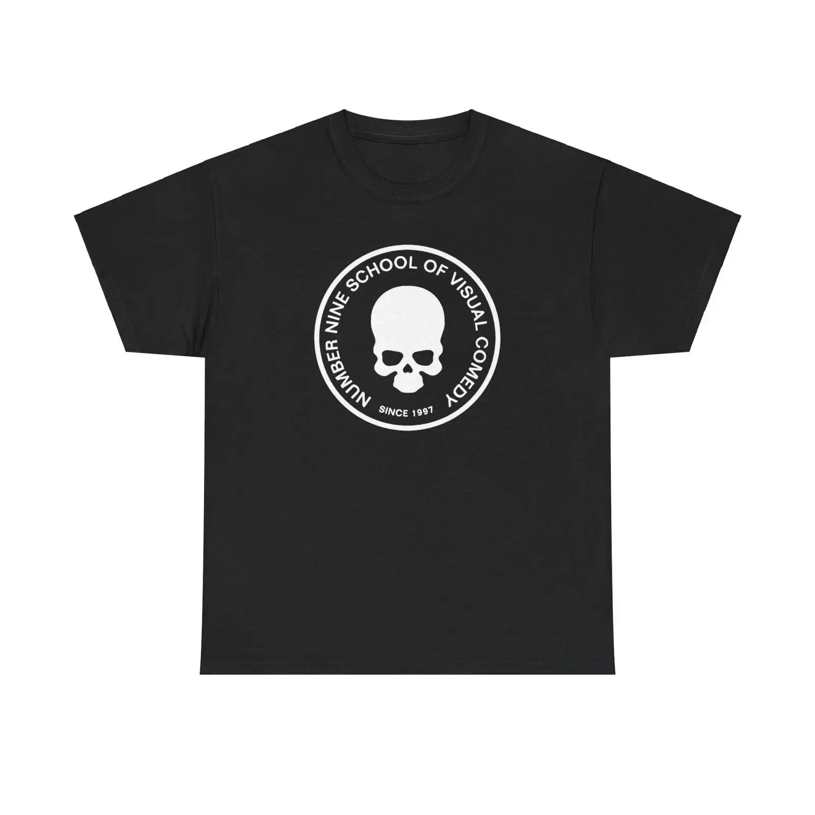 Number Nine School Of Visual Comedy T Shirt vintage Washed Comfortable Breathable designer clothes Versatile homme