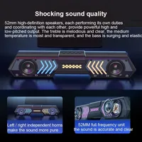 Home Desktop Gaming PC Speaker High Quality 4D Surround Stereo RGB Light EQ Sound Multimedia Bluetooth Boombox