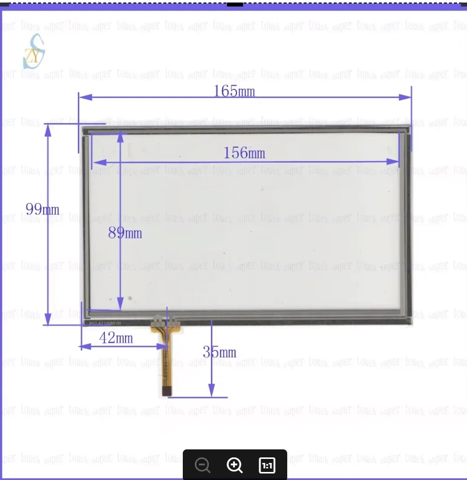 

ZhiYuSun 165mm*99mm KDT-3942 7inch Touch Screen glass resistive USB touch panel overlay kit 165*99 TOUCH SCREEN