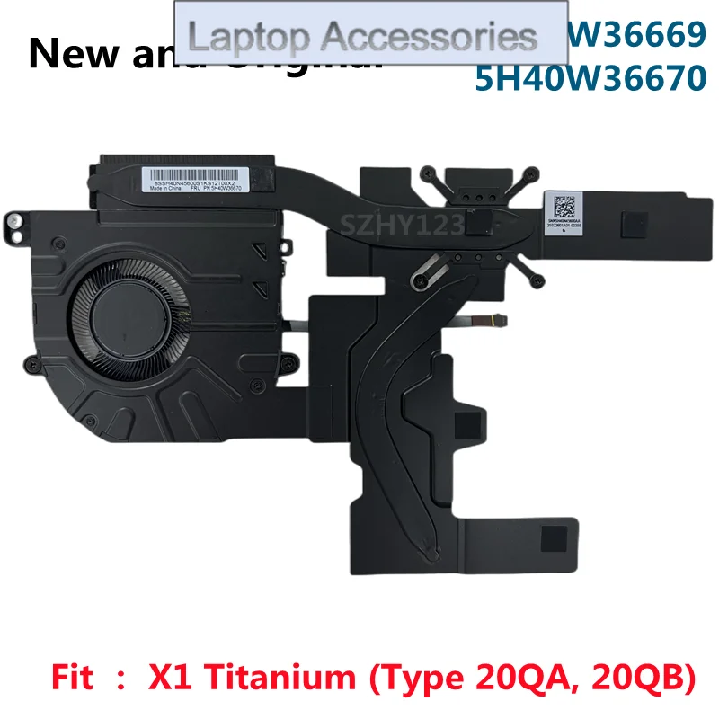 

Новый оригинальный вентилятор охлаждения процессора, радиатор-кулер для Lenovo ThinkPad X1, титановый ноутбук FRU 5H40W36670 5H40W36669