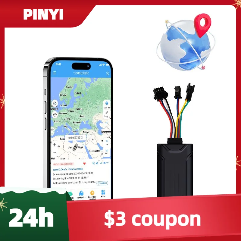 8-Line Vehicle Mounted GPS Locator 4G Waterproof OBD GPS Tracker Handheld Voice Monitor for Fleet and Truck Tracking