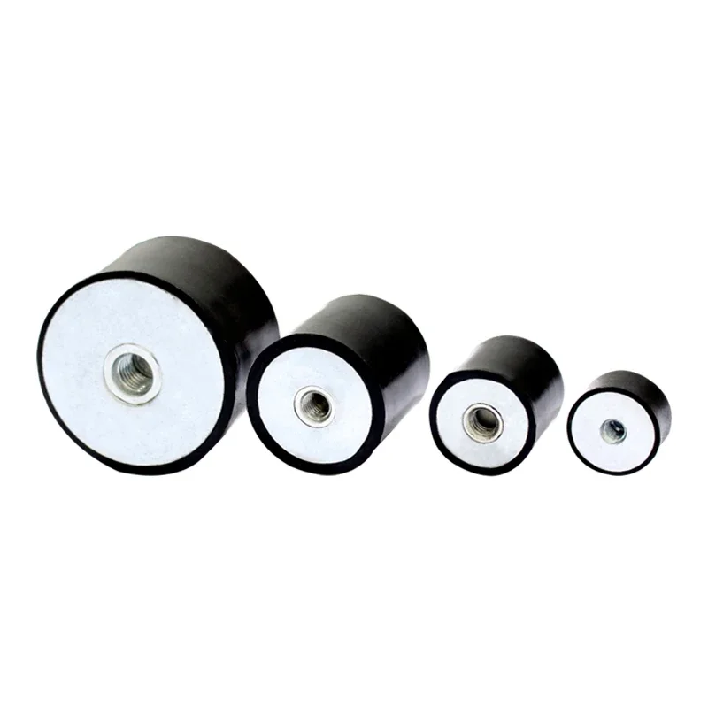 DD-Type Rubber Shock Absorber with Female Thread Cylindrical Shock Absorber At Both Ends Silent Isolation Foot Pad M3 M4 M5-M20