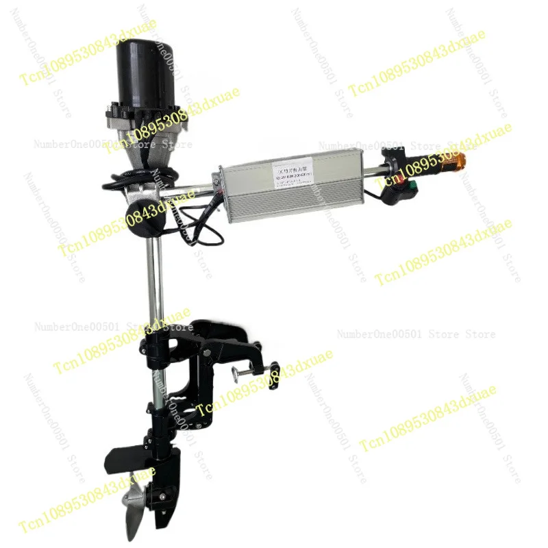 12V 24V 48V 60V 72V Brushless Outboard Motor  Electric Boat Thruster for Fishing Inflatable Boats with High Speed Propeller