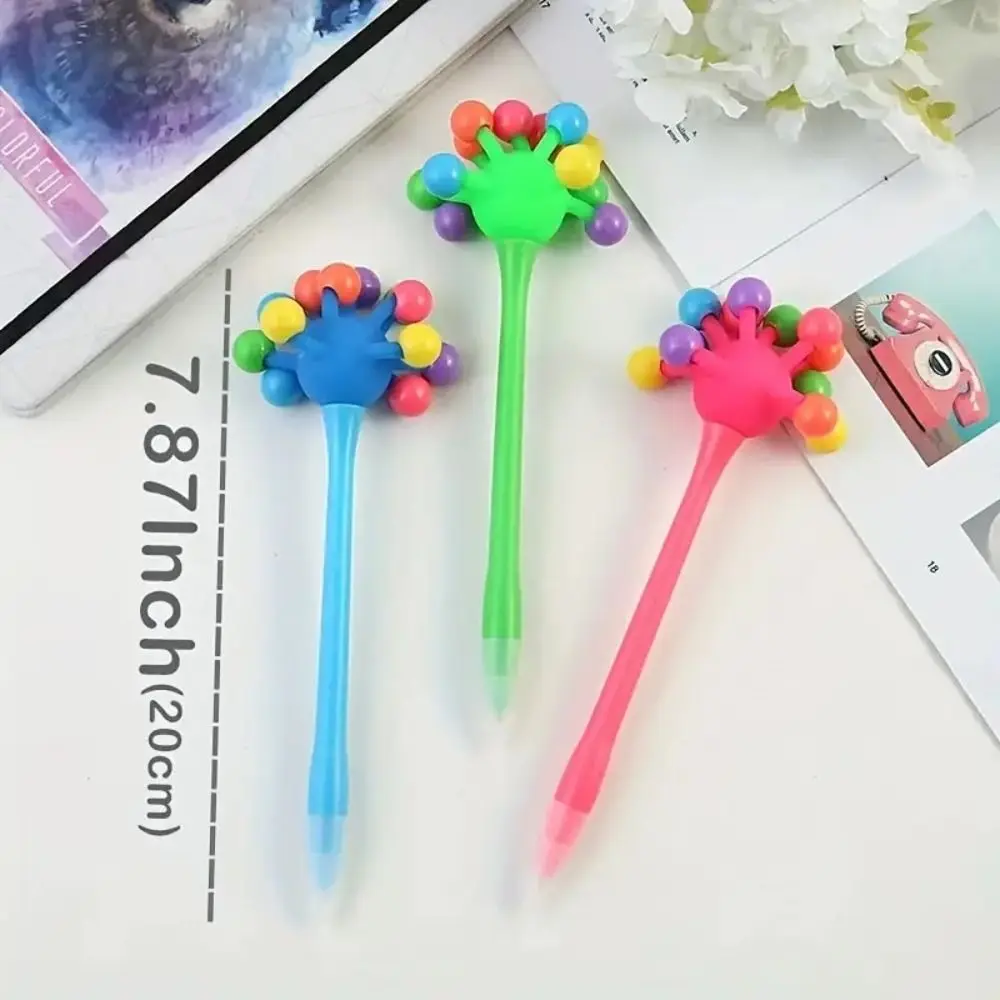 Decompression Small Ball Ballpoint Pen Entertainment Novelty Pen Fidget Pen Fun To Your Writing Pull Signature Pen