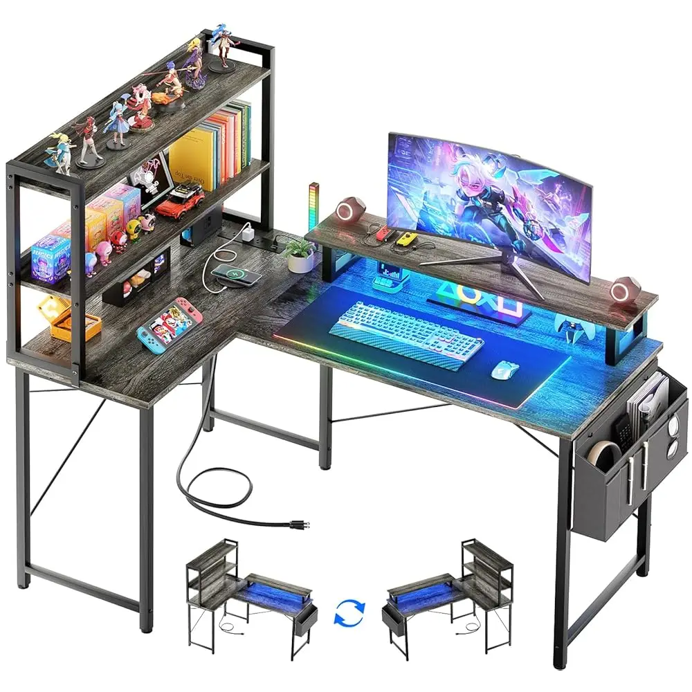 L Shaped Computer D…