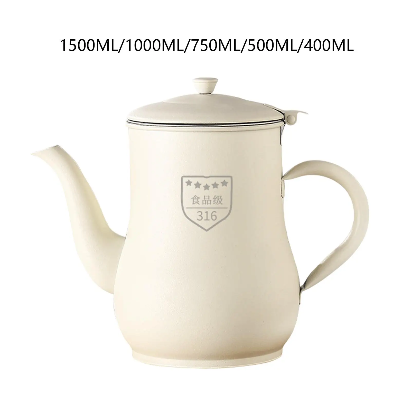 Stainless Steel Oil Filter Pot with Strainer Oil Dispenser Kitchen Oil Container for Salad Cooking Restaurants Drinks Home view 5