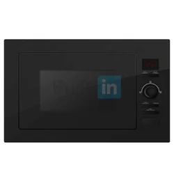 In stock 25L full black glass panel built in microwave oven