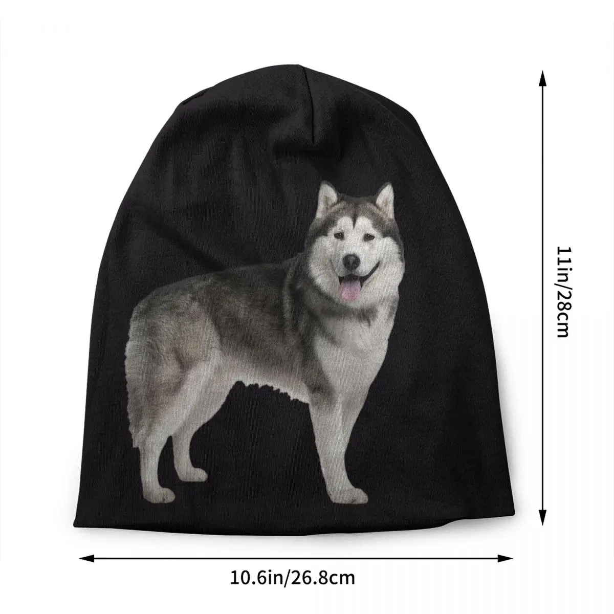 Siberian Husky Beanie Cap Unisex Winter Bonnet Homme Knitted Hats Street Outdoor Ski Alaskan Malamute Dog Skullies Beanies Hats