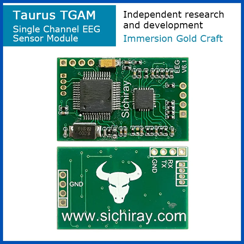 New Taurus 4.0 TGAM Brainwave Sensor Module Development Kit Neurosky EEG Control Headband Mindwave Feesback Headset Biosensor