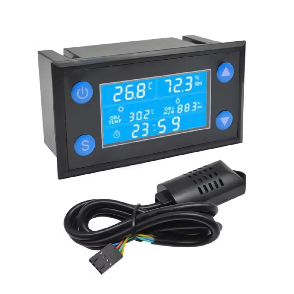 

AC110-220V Controller And Sensor W-1212 Intelligent Temperature And Humidity Controller For Aquarium Reptile Greenhouse With LCD