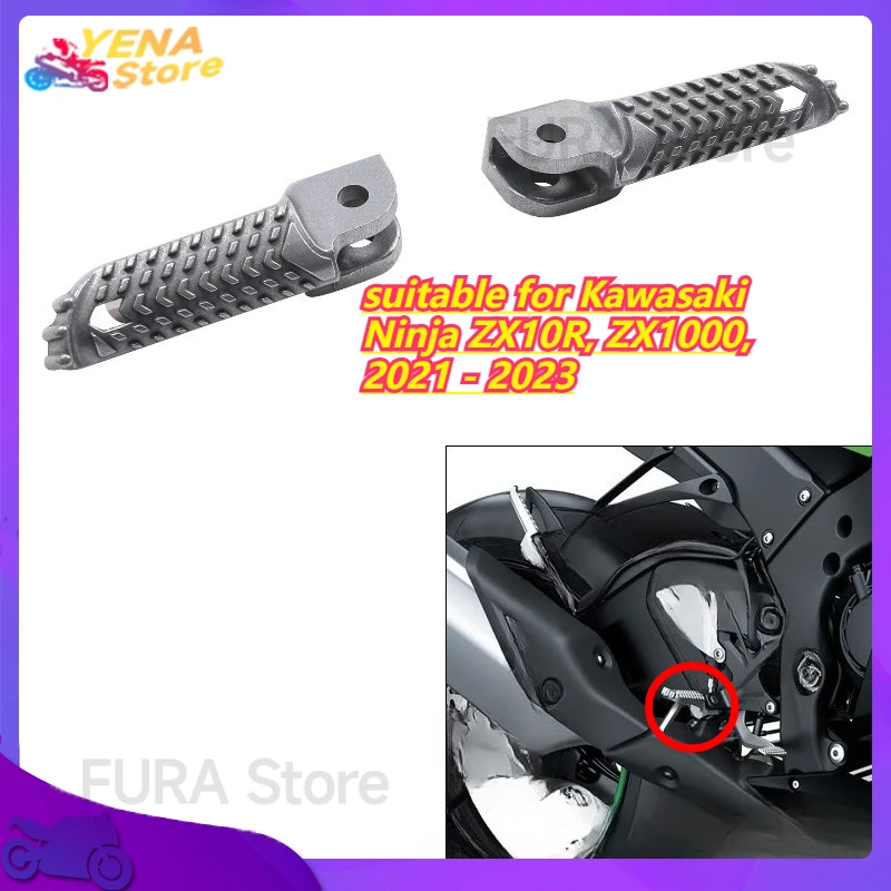 

Подставка для ног переднего сиденья мотоцикла, подходит для Kawasaki Ninja ZX10R, ZX1000, 2021-2023 гг., аксессуары для мотоциклов