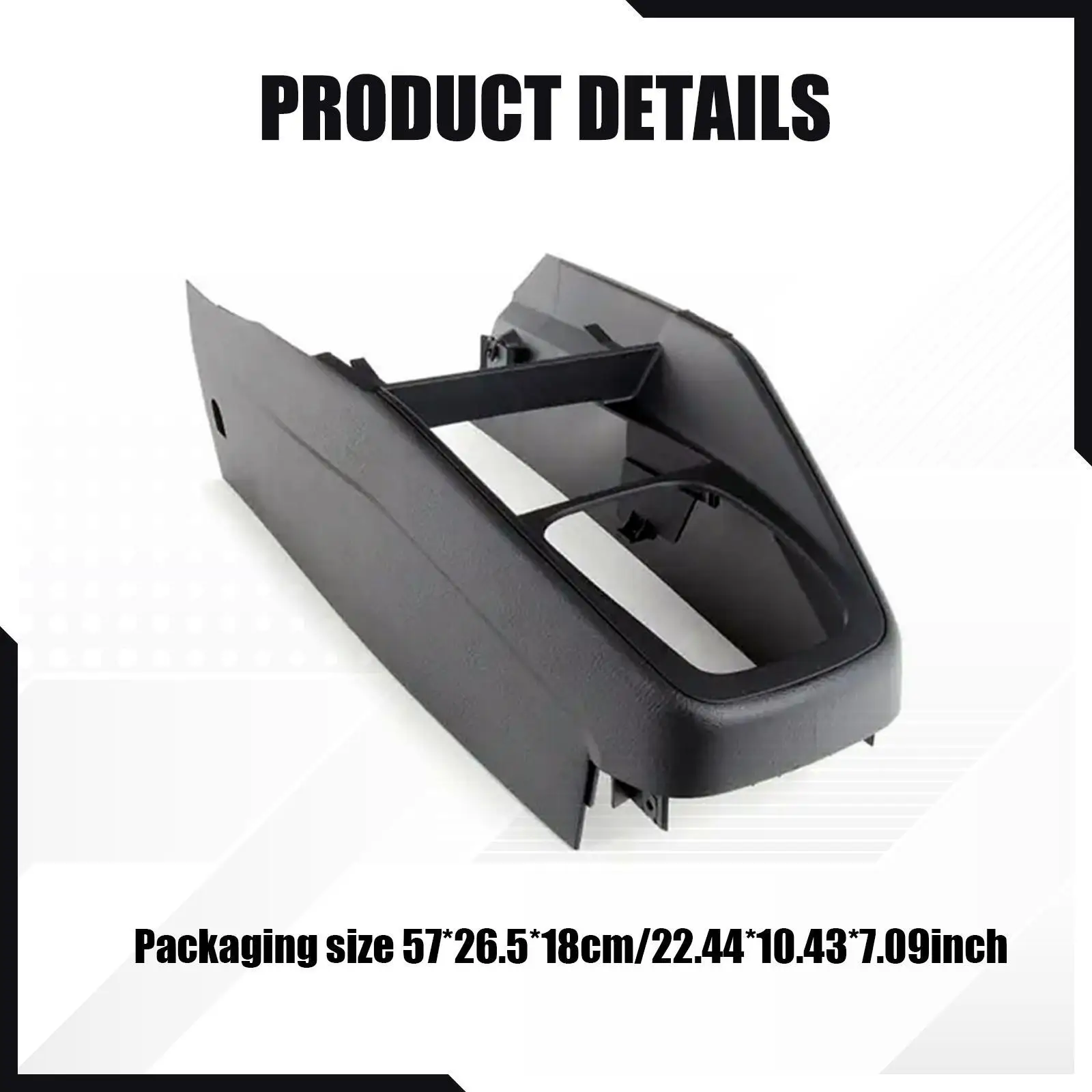 Plastic Center Console Tunnel Trim Replace for VW Golf Jetta Bora MK4 1998-2004, Console Trim Armrest Box DIY Accessory Upgrade view 5