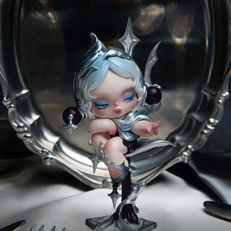 POPMART SKULLPANDA ซีรีส์ The Feast Begins กล่องสุ่มของเล่น ตุ๊กตา ฟิกเกอร์อนิเมะน่ารัก ของตกแต่งโต๊ะทำงาน ของขวัญ