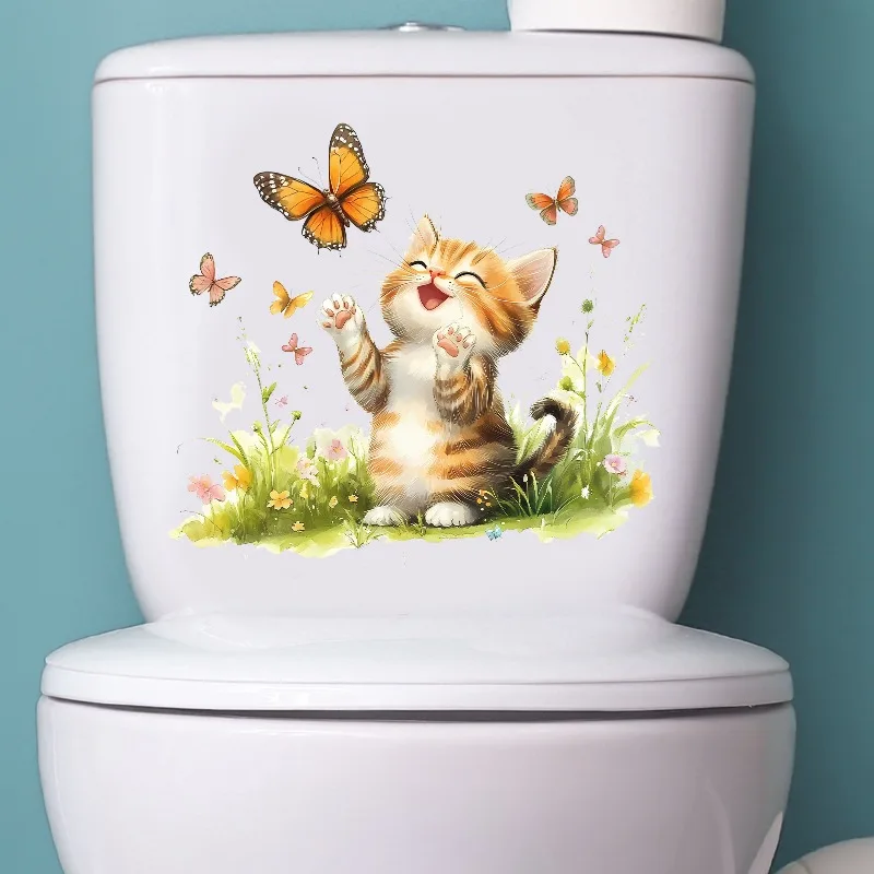 Cute Cat Rabbit Lion Animal Wall Sticker Kids Room Background Home Decoration Mural Decal