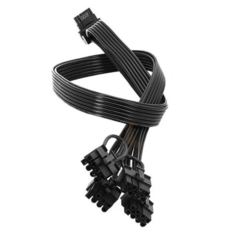 Top-4XCPU 8Pin To 16Pin Male Video Card Extension Cable PCI-E 5.0 12VHPWR RTX4080 RTX4090 Graphics Card Adapter Cable