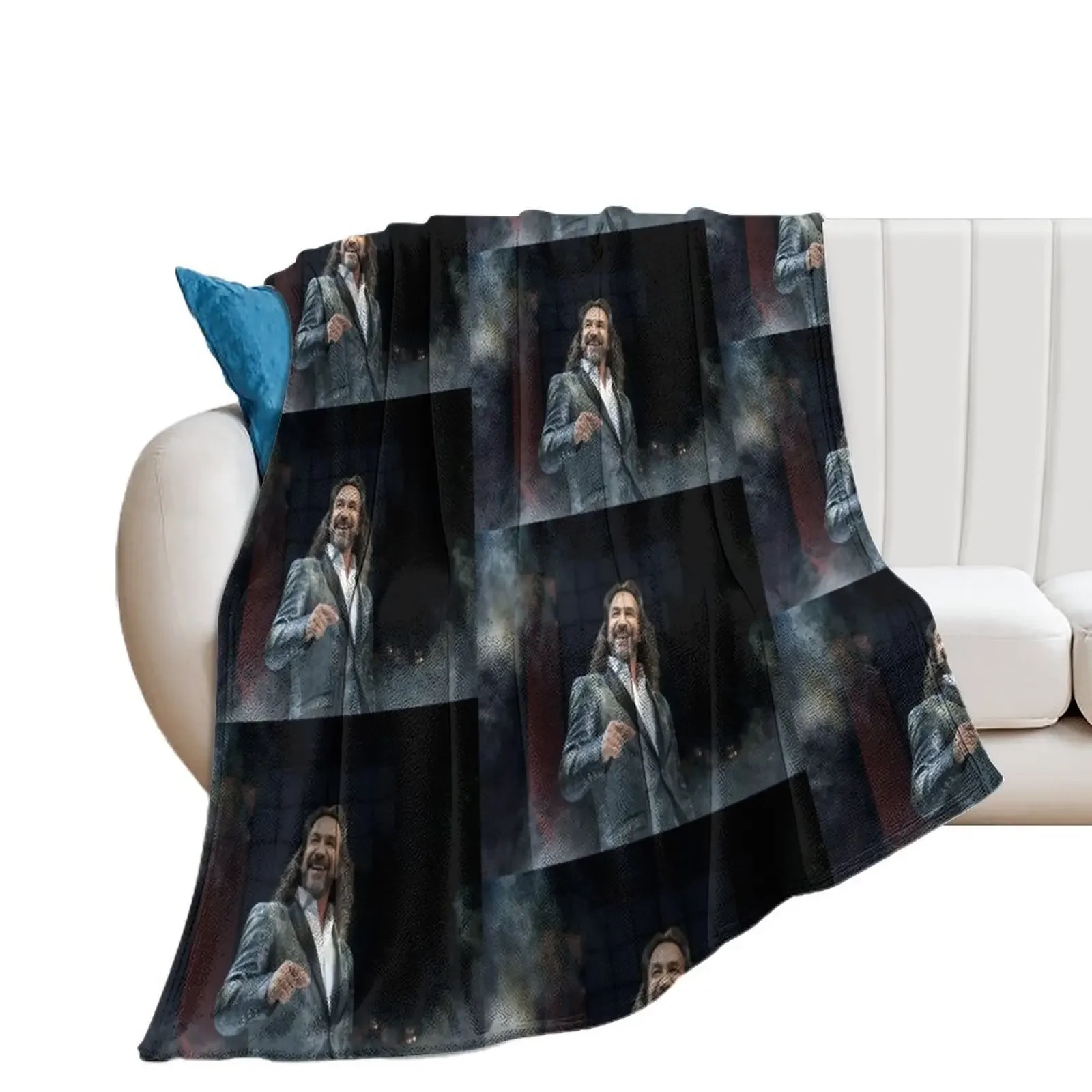 

pra1 Marco Antonio tiwi Solis norma tour 2019 Throw Blanket Shaggy Hairy Blankets