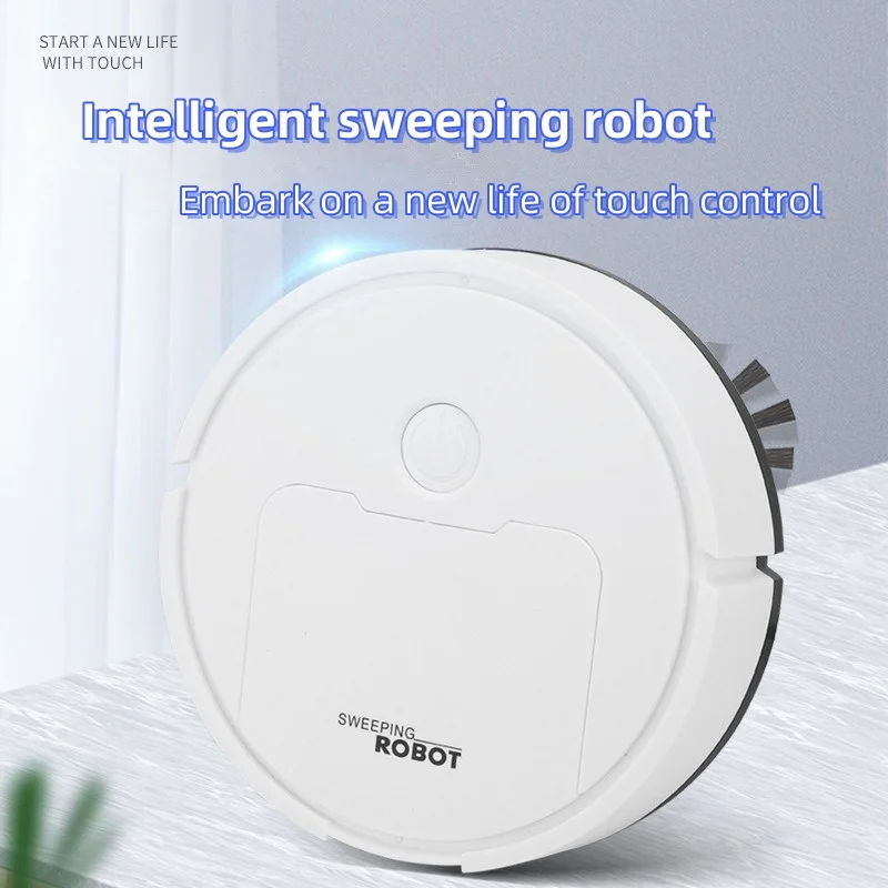 USB Smart Sweeping Robot Mini Silent Vacuum Cleaner Sweep Mop Brush Three-in-one Multi-function Cleaning Machine for Home