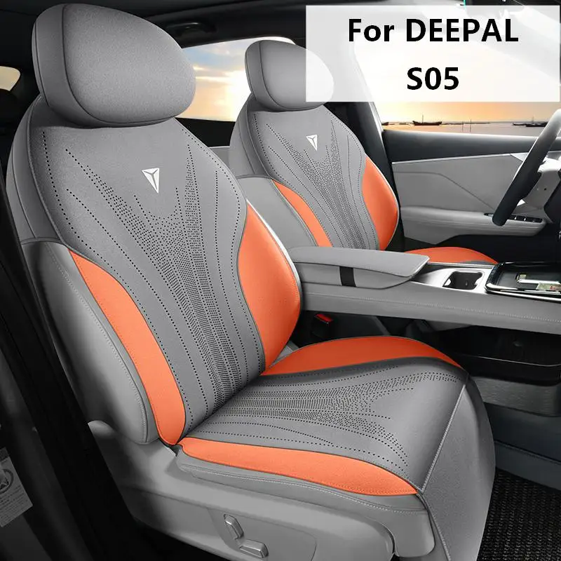 Half Surround Performance Upholstery Fabric 5 Seats Car Seat Covers Custom Protector for DEEPAL S05 Auto Cushion