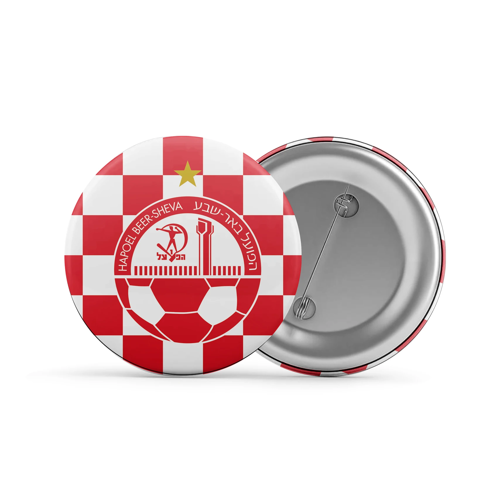 Hapoel Beer Sheva Brooch Badge Outdoor Advertising Clothes Backpack Accessories Decor Gifts Commemorate Support Custom HZ-242
