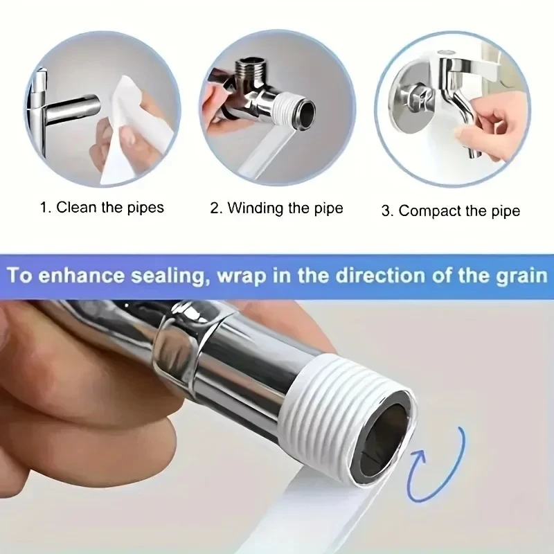 Seal Tape Thread Seal Waterproof Leak Tape Duct Tape Plumbing Fitting Oil-Free Repair Tool Adhesives Sealants