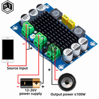 XH-M542 TPA3116 D2 Digital Power Amplifier Board 100W High Power Mono Audio Amplifier Module