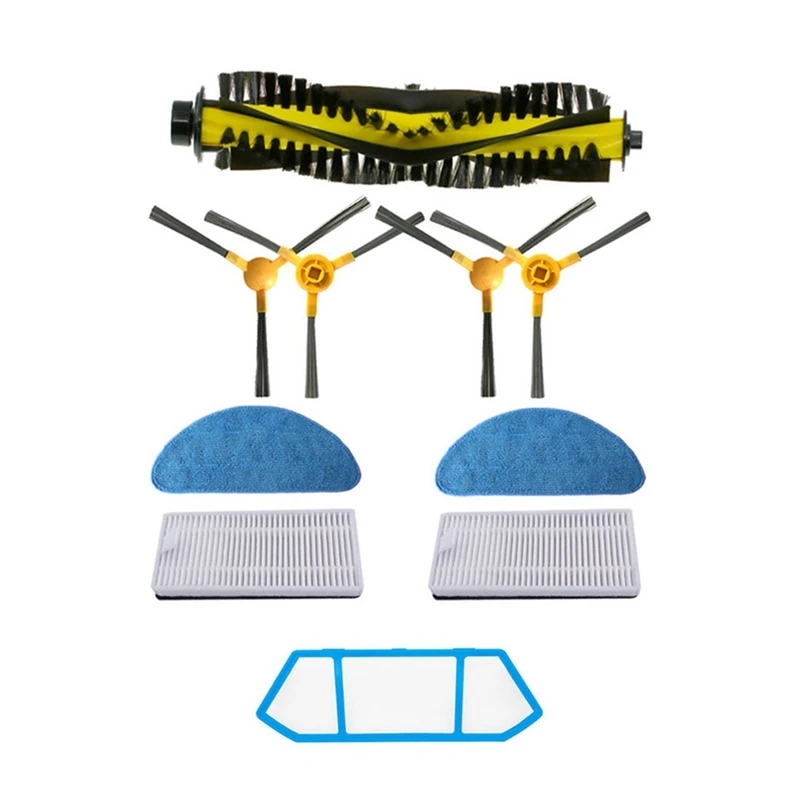Neatsvor หุ่นยนต์ดูดฝุ่น X600 X500, อะไหล่เปลี่ยนเครื่องมือทำความสะอาดแปรงขัดซอกตัวกรองแปรงลูกกลิ้งถูพื้น