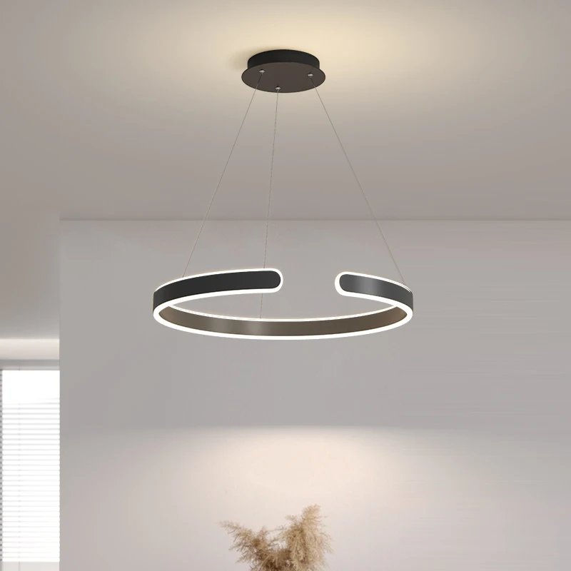 Modern LED Pendant Light, Sala de jantar, mesa central, cozinha, quarto, decoração minimalista, pendurado luminária