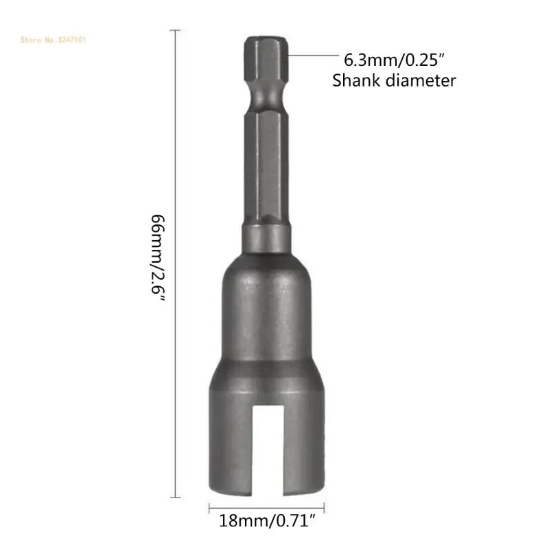 Butterfly Socket Wrenches 1/4" Shank PowerWing Nut Driver Slot Wing Nut Dropship