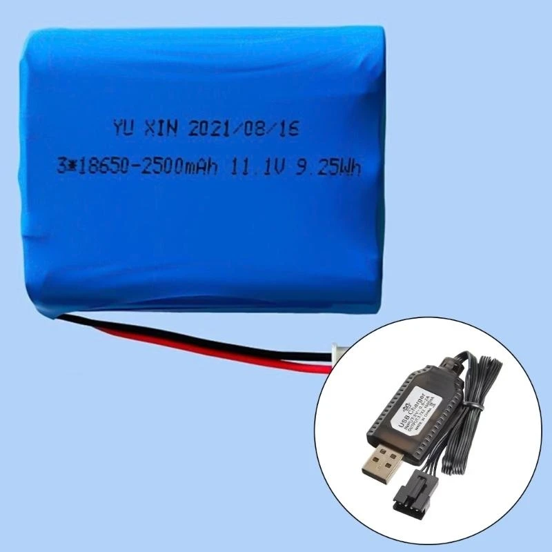 DXAB 2Pack 7.4V USB Charging Cable SM2.0 4P Connectors for LiPos Battery Car Models and Toy