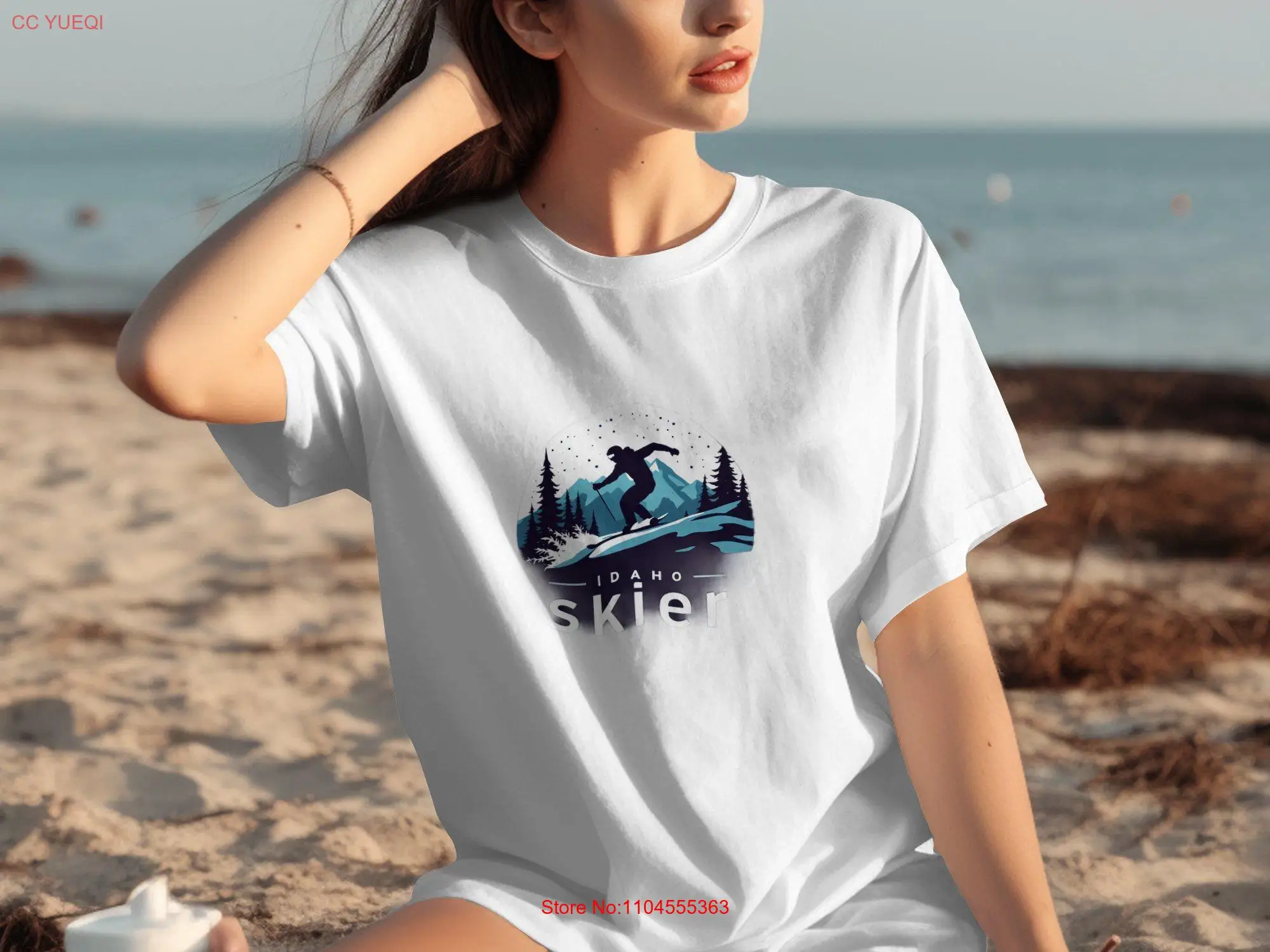 Idaho Skier camiseta entusiastas de los deportes de invierno Snowboarder GifT esquí aventura ropa montaña ropa deportiva