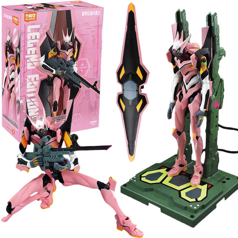 

BLOKEES Original EVANGELION TYPE-O8a LEGEND EDITION NEON GENESIS EVANGELION Mari Assembled Action Figure Anime Robot Armor Toys