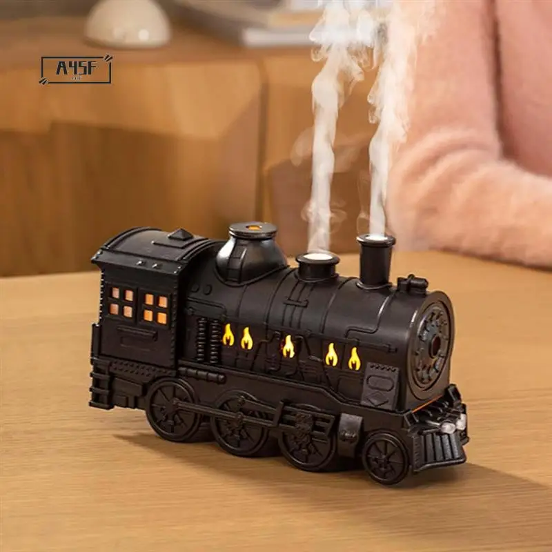 

A45F-USB Humidifier 300Ml Train Shaped Essential Oil Diffuser With Quiet Cool Mist 2 Lighting & 2 Mist Modes Aromatherapy