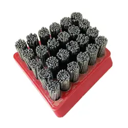 Frankfurt 34-Hole Strong Silicon Carbide Diamond Abrasive Antique Brush With Red Base For Polishing Stone Granite Marble Quartz